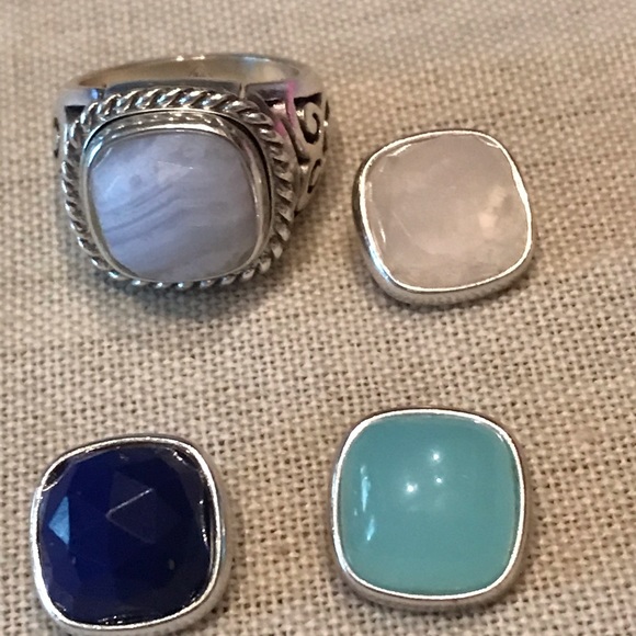 Brighton- interchangeable scroll ring set- size 7 - Picture 5 of 8